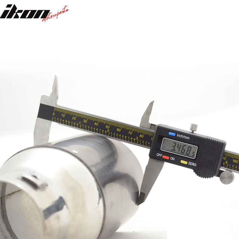Add On Gunmetal Exhaust Slant Cut Muffler Tip 2.5in ID 3.5in OD
