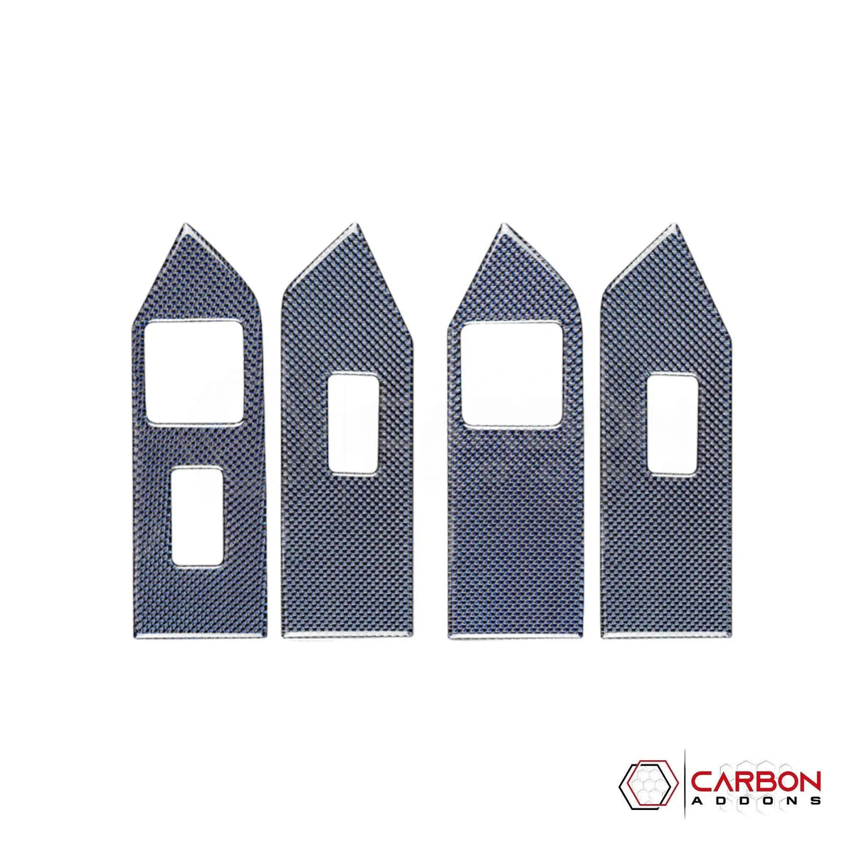 Mustang 2010-2014 Reflective Carbon Fiber Window Switch Trim Overlay