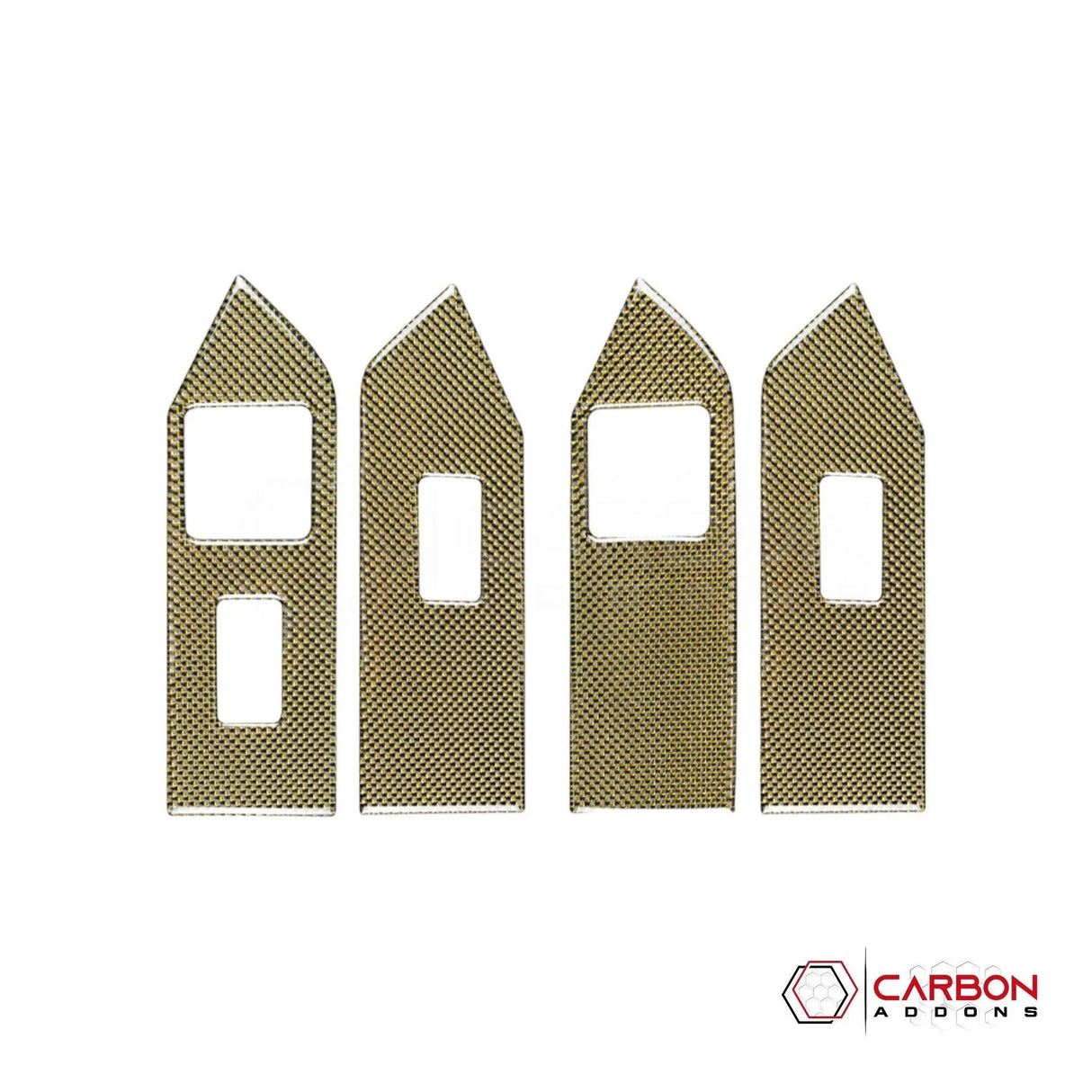 Mustang 2010-2014 Reflective Carbon Fiber Window Switch Trim Overlay