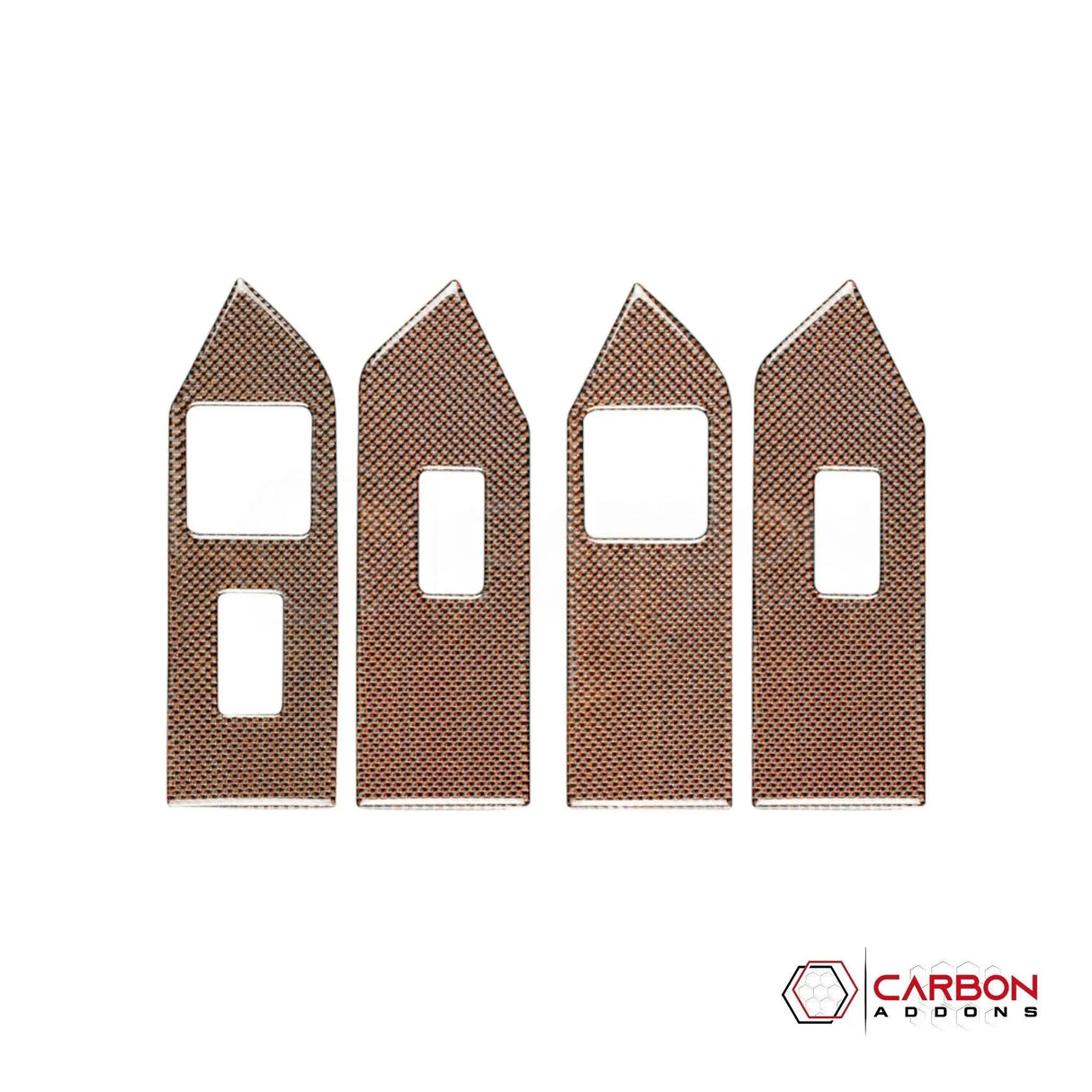 Mustang 2010-2014 Reflective Carbon Fiber Window Switch Trim Overlay