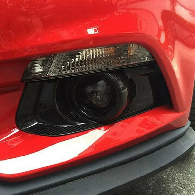 Mustang 2015-2017 Carbon Fiber Bumper Fog Light Bezel Cover