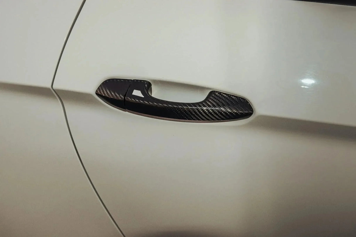 Carbon Fiber Exterior Door Handle Covers for Mustang 2015-2023