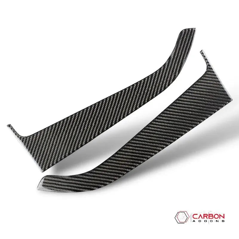 Mustang 2015-2023 Carbon Fiber Front Door Panel Trim Overlay