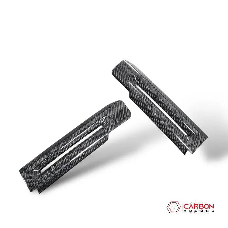 Mustang 2015-2023 Carbon Fiber interior door chrome trim delete cover