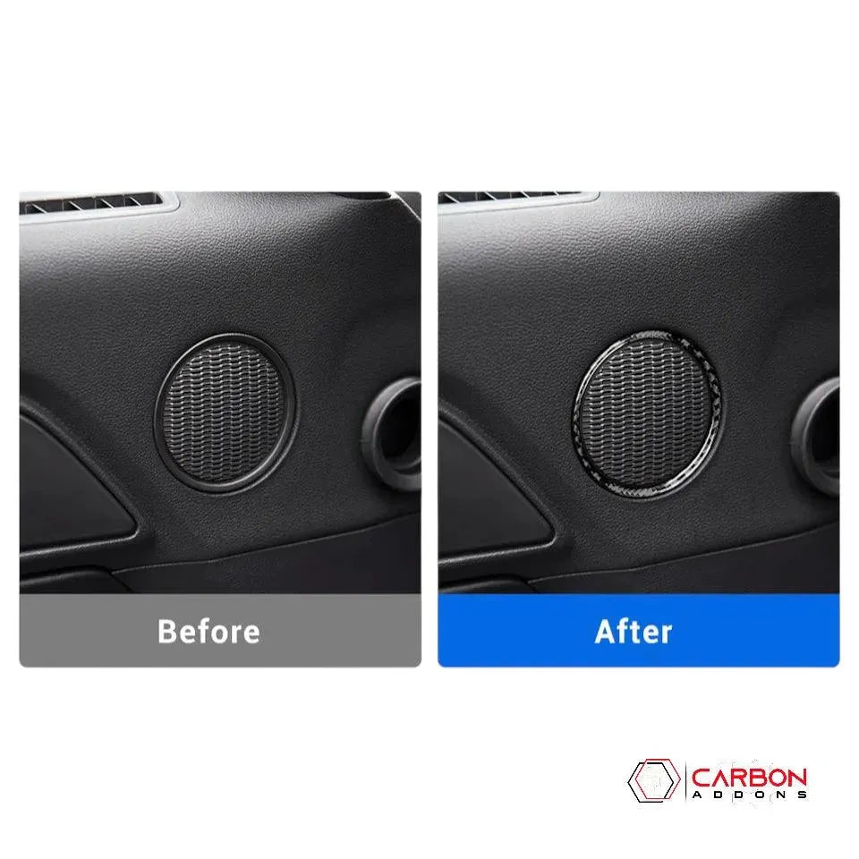 Mustang 2015-2023 Carbon Fiber Speaker Outer Trim Overlay
