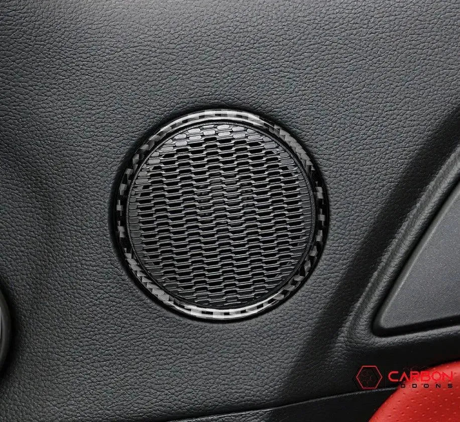 Mustang 2015-2023 Carbon Fiber Speaker Outer Trim Overlay