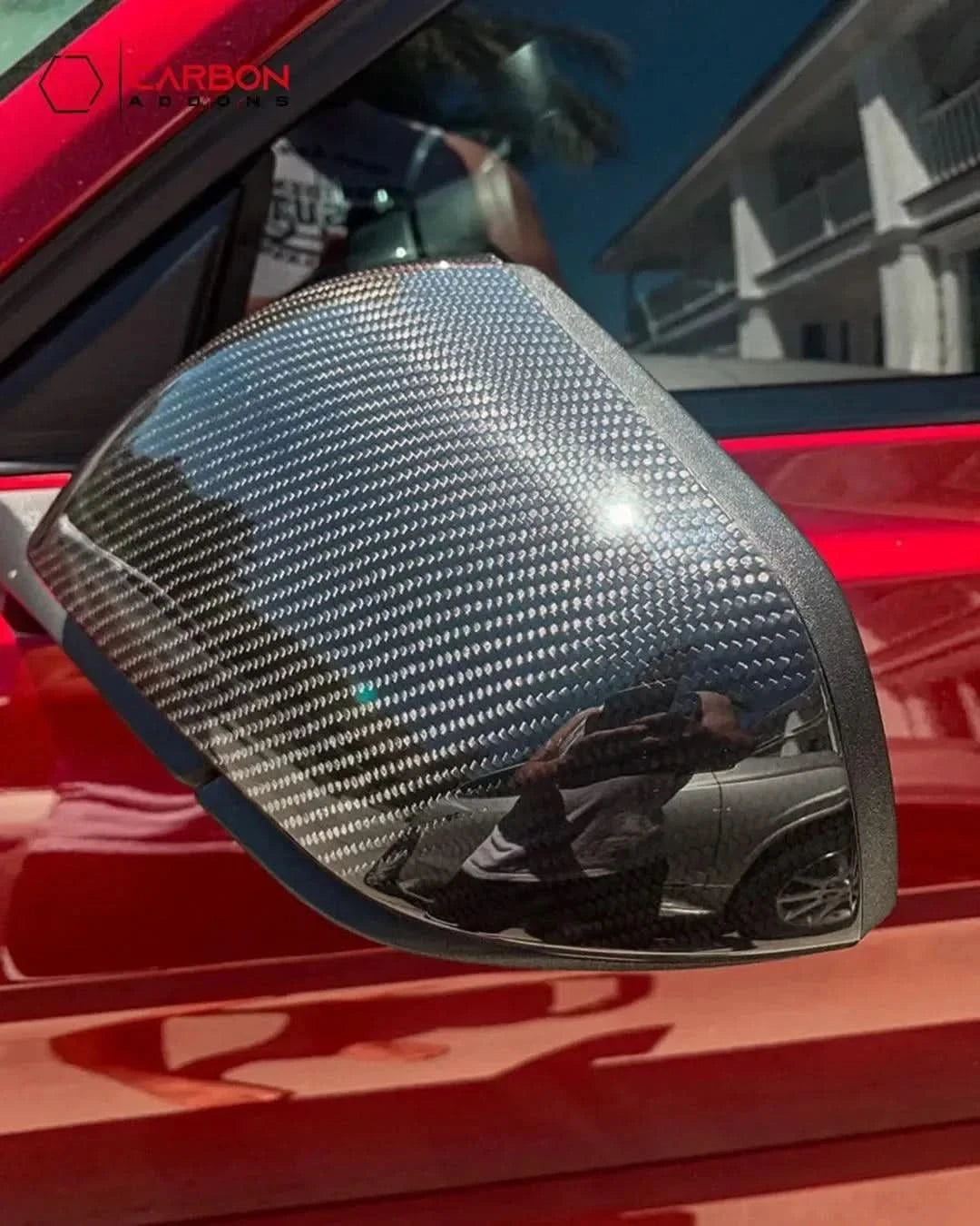 2024+ S650 Mustang Real Carbon Fiber Exterior Side View Mirror Cover