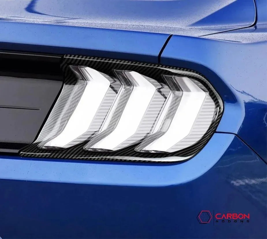 Mustang 2015-2023 Exterior Carbon Fiber Taillight Trim Covers