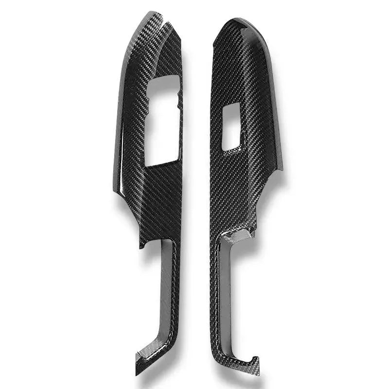 Mustang 2015-2023 Hard Carbon Fiber Door Window Switch Panel Trim Covers