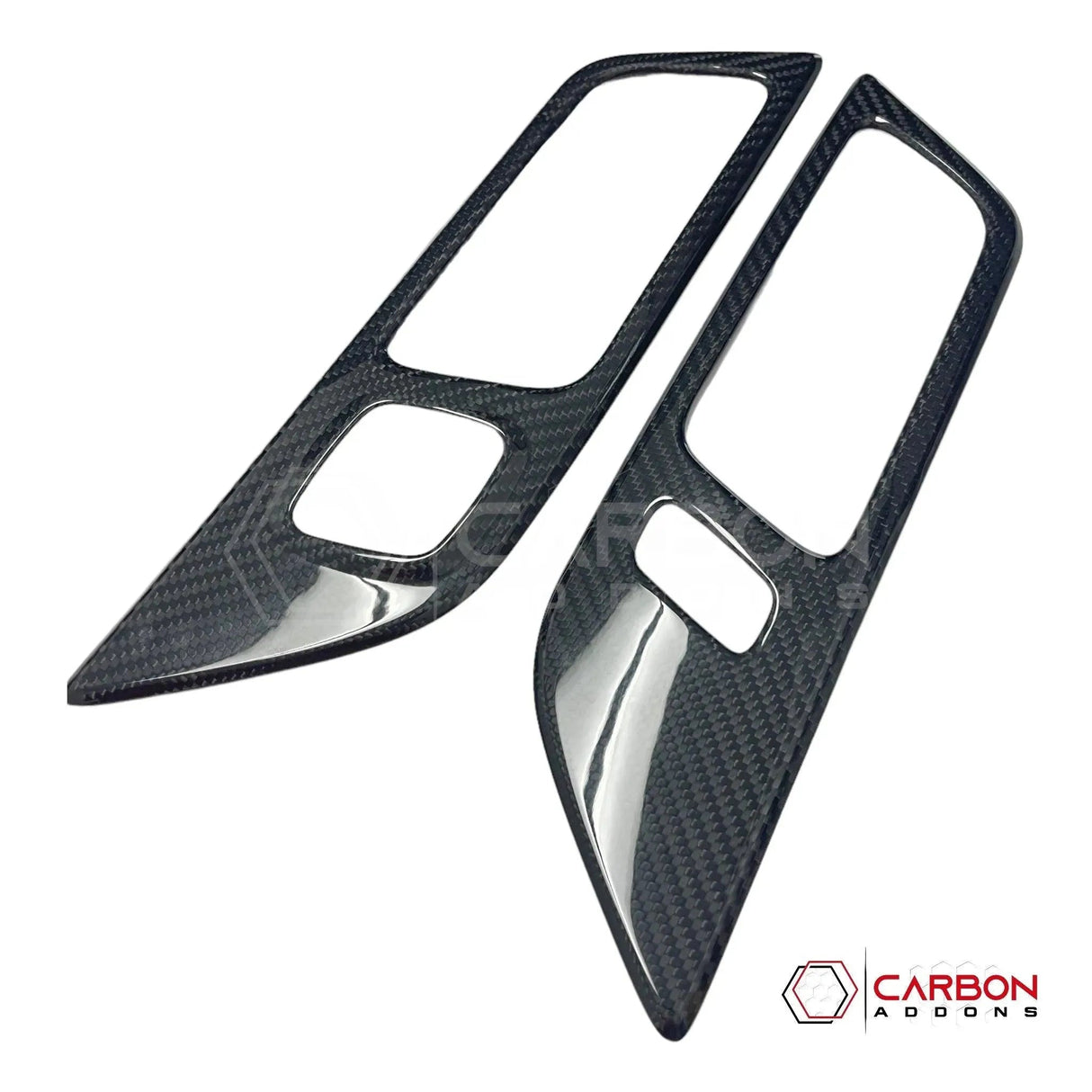 Mustang 2015-2023 Hard Carbon Fiber Interior Door Handle Trim Covers