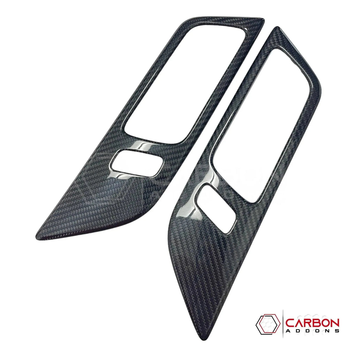 Mustang 2015-2023 Hard Carbon Fiber Interior Door Handle Trim Covers