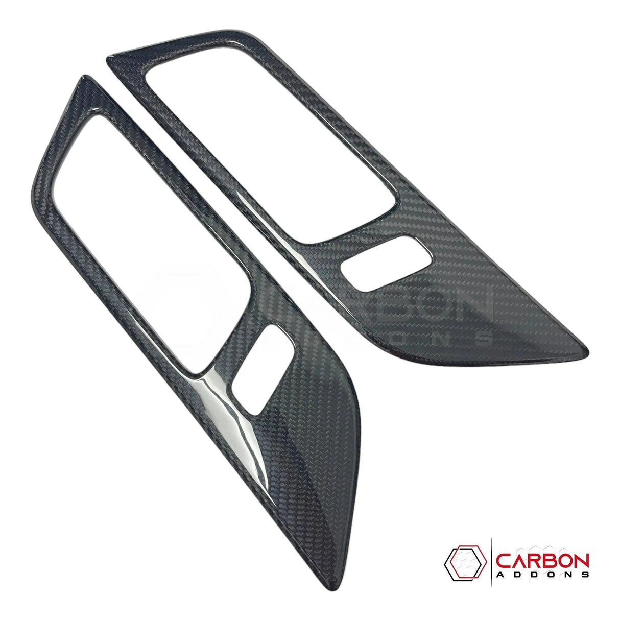Mustang 2015-2023 Hard Carbon Fiber Interior Door Handle Trim Covers