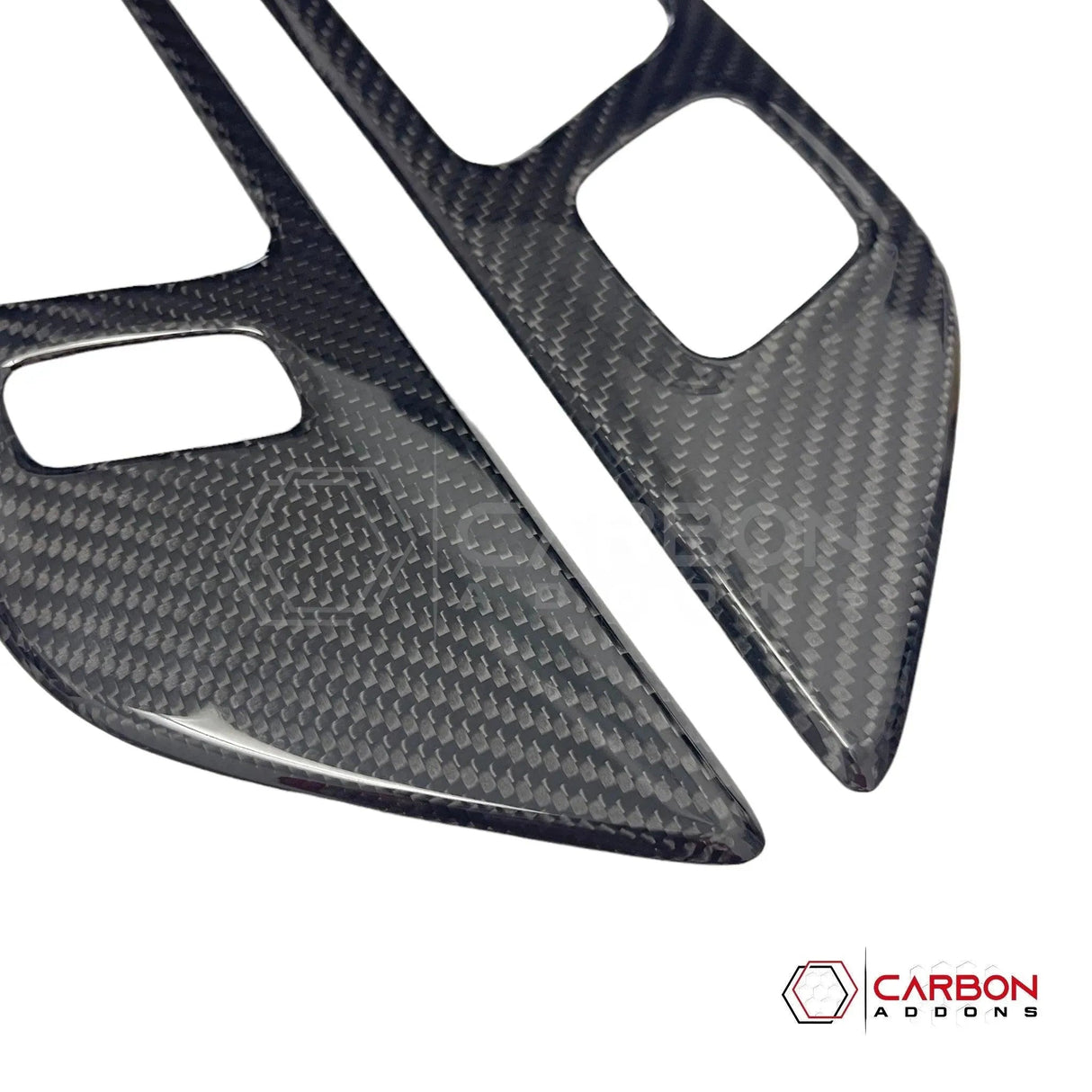 Mustang 2015-2023 Hard Carbon Fiber Interior Door Handle Trim Covers