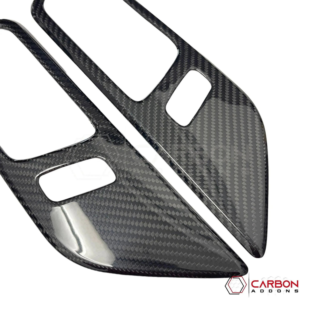 Mustang 2015-2023 Hard Carbon Fiber Interior Door Handle Trim Covers