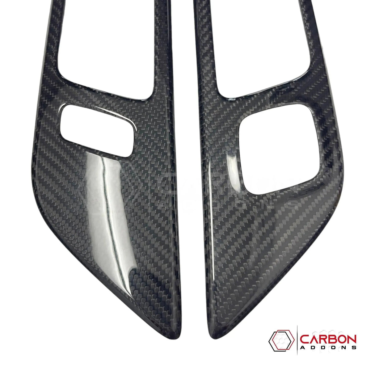 Mustang 2015-2023 Hard Carbon Fiber Interior Door Handle Trim Covers