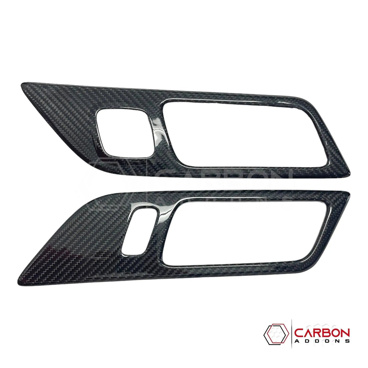 Mustang 2015-2023 Hard Carbon Fiber Interior Door Handle Trim Covers