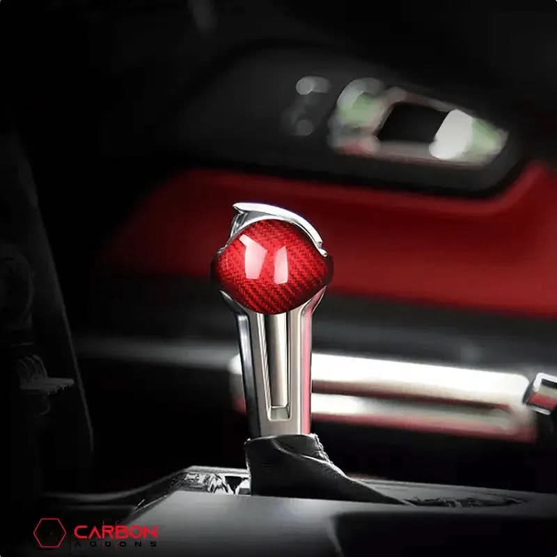 Mustang 2015-2025 Real Carbon Fiber Automatic Shift Knob Cover