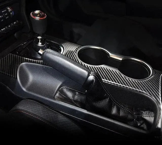 Mustang 2015-2023 Real Carbon Fiber Center Console & Gear Shift Bezel Trim Overlay