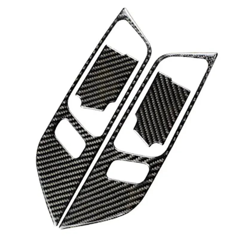 Mustang 2015-2023 Real Carbon Fiber Interior Door Handle Overlay