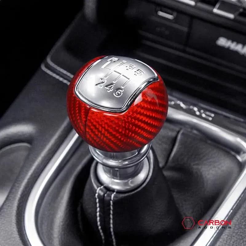 Mustang 2015-2025 Real Carbon Fiber Manual Shift Knob Cover