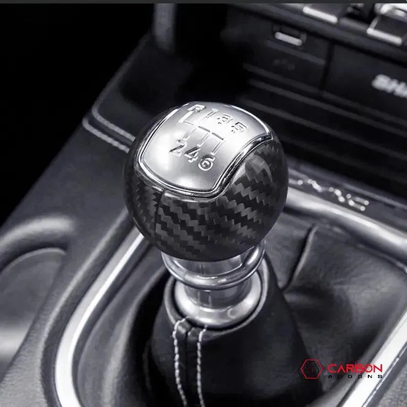 Mustang 2015-2025 Real Carbon Fiber Manual Shift Knob Cover