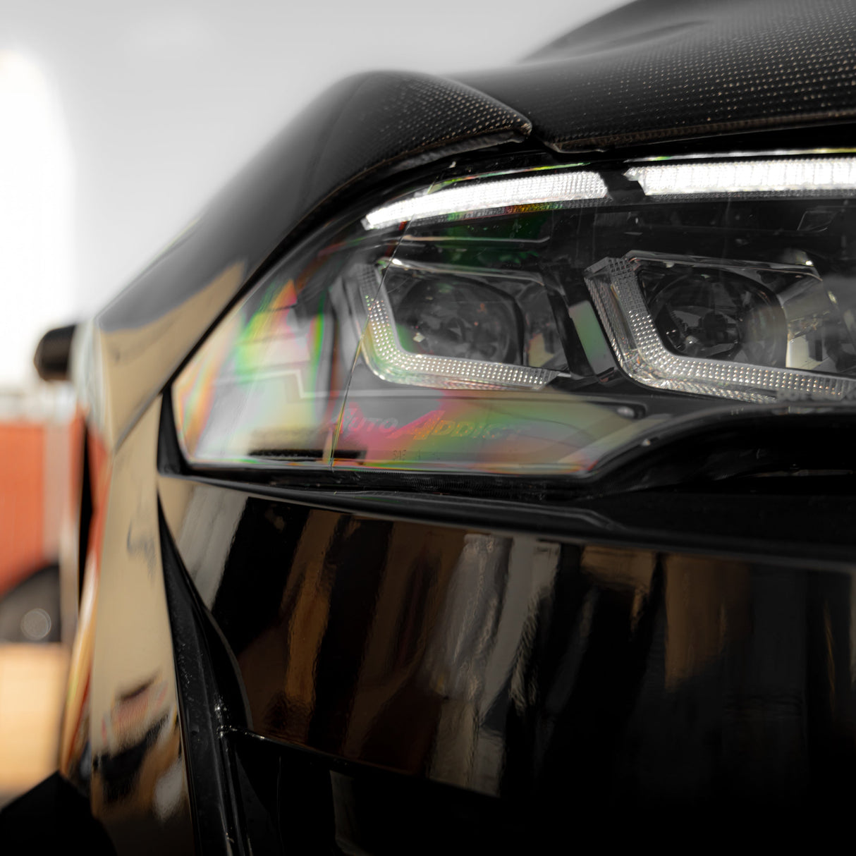 2018-2023 Ford Mustang Projector Headlights S650 Style LED Amber Sequential Turn Signals