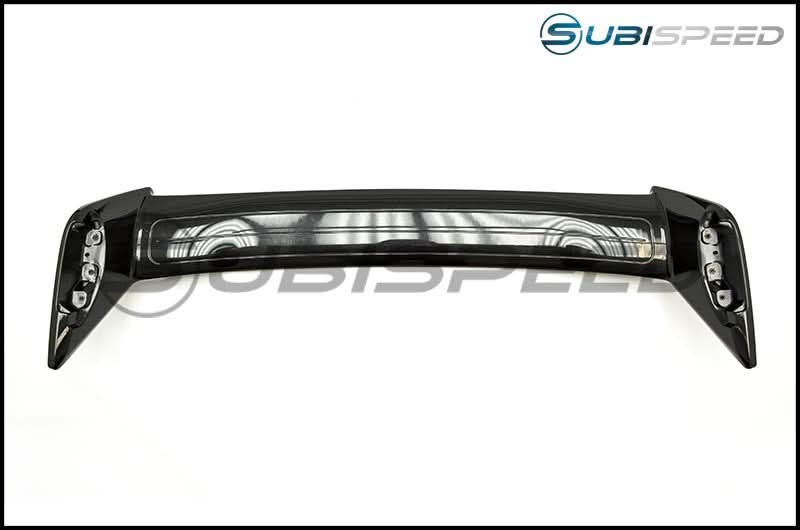 OLM STI Style Paint Matched Spoiler - Dark Gray Metallic Asphalt - 2015-2021 Subaru WRX / STI