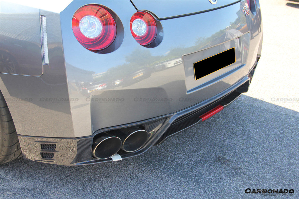 2012-2016 Nissan GTR R35 DBA OEM Style Carbon Fiber Rear Lip