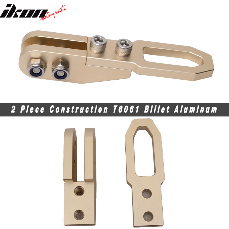 JDM Anodized CNC Billet GOLD Rear Bumper Racing Tow Hook For HONDA
