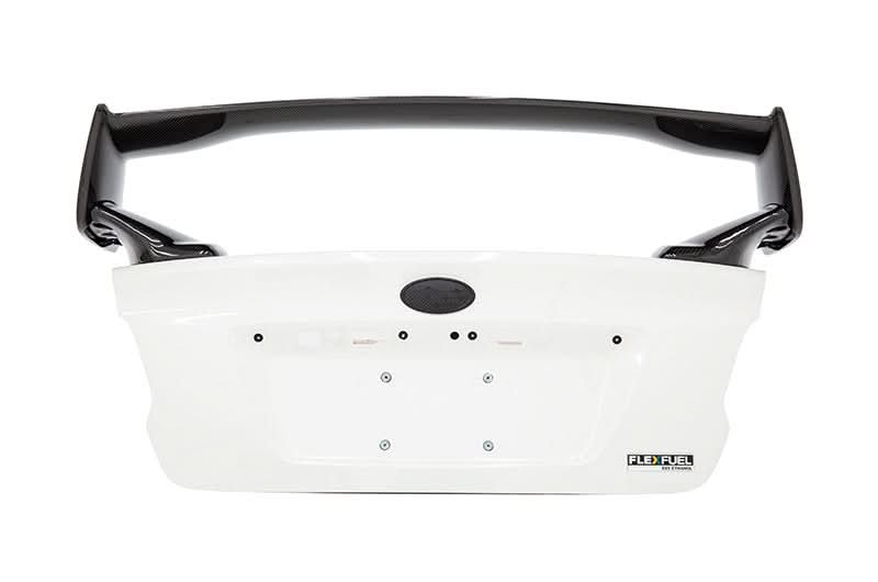 OLM Carbon Fiber OEM STI Style Spoiler with Carbon Bases - 2015-2021 Subaru WRX / STI