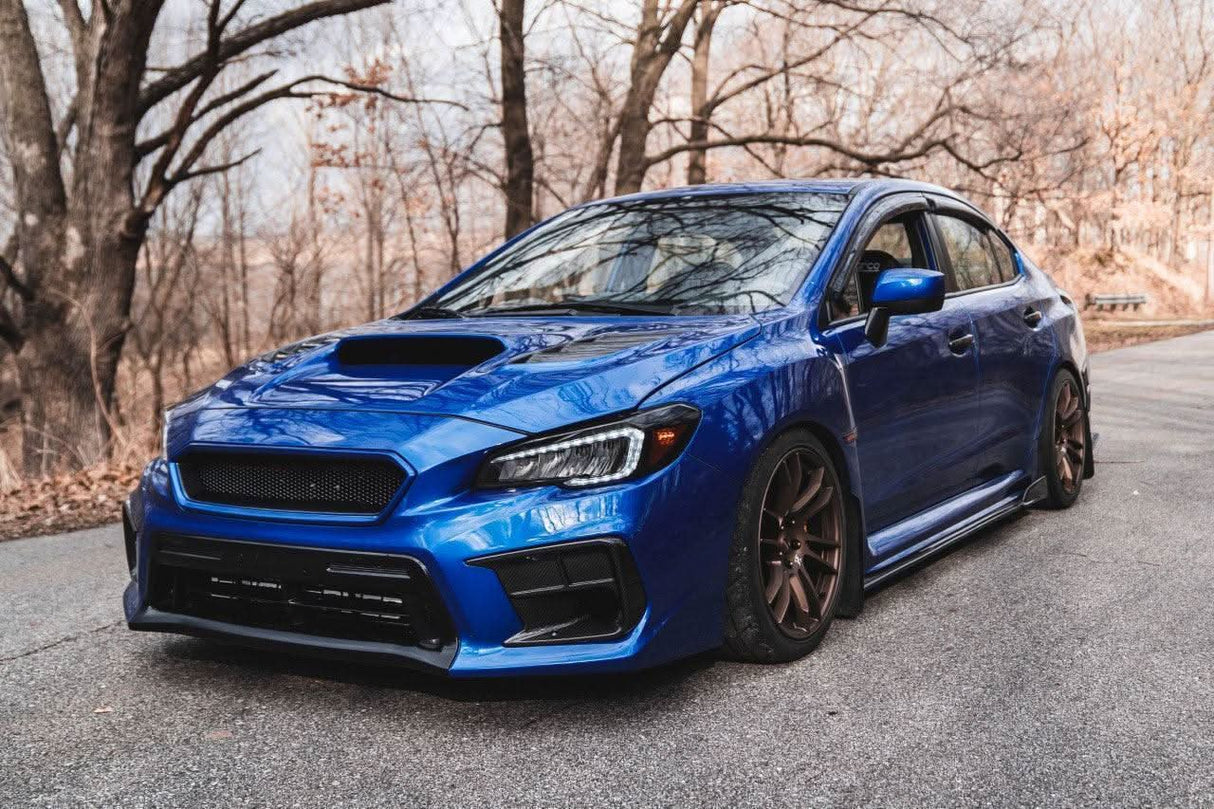 OLM Hikari Headlight Smoked / Black Out Overlays - 2015-2020 WRX / STI