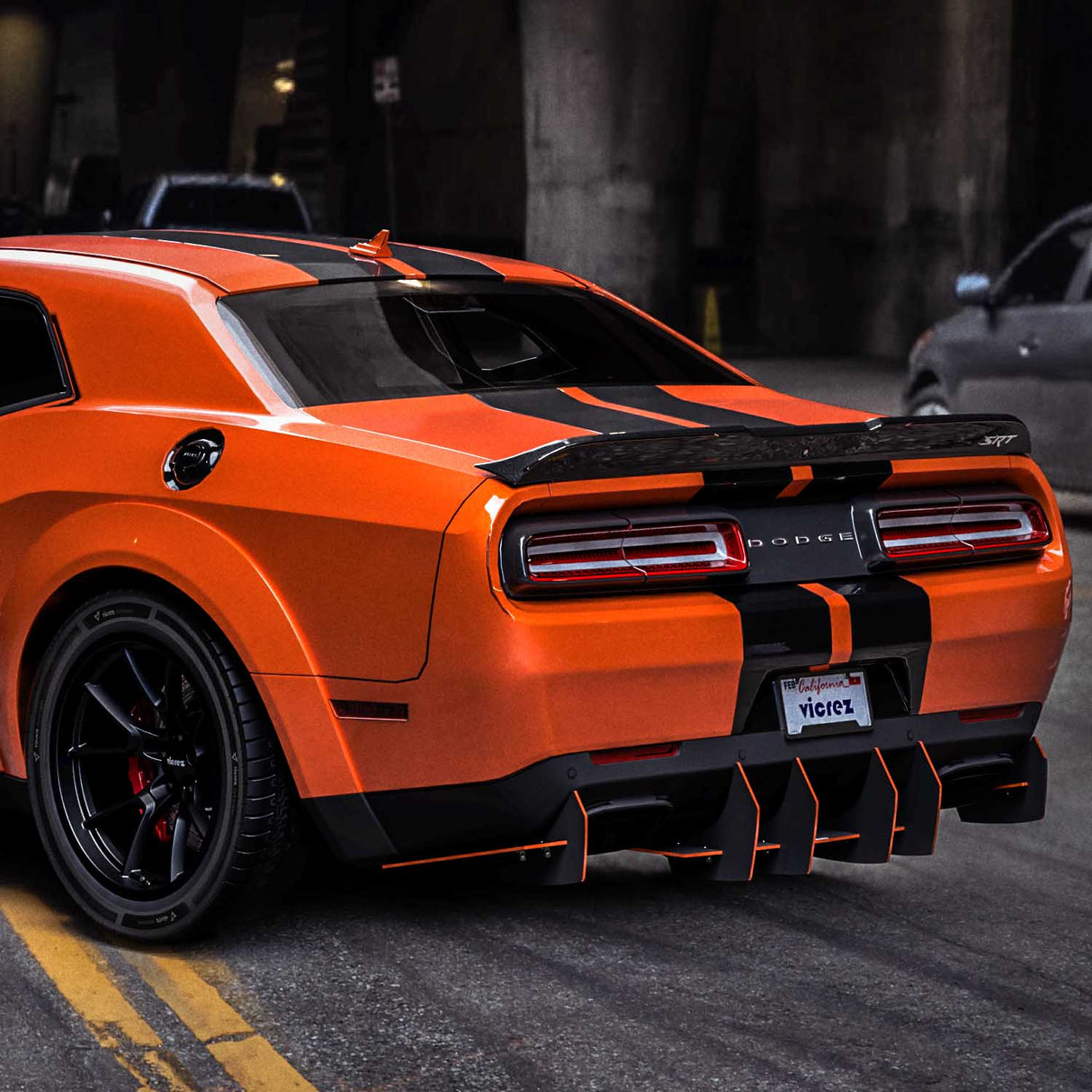 2008-2023 Dodge Challenger Centa VR2 Style Rear Diffuser - Vicrez