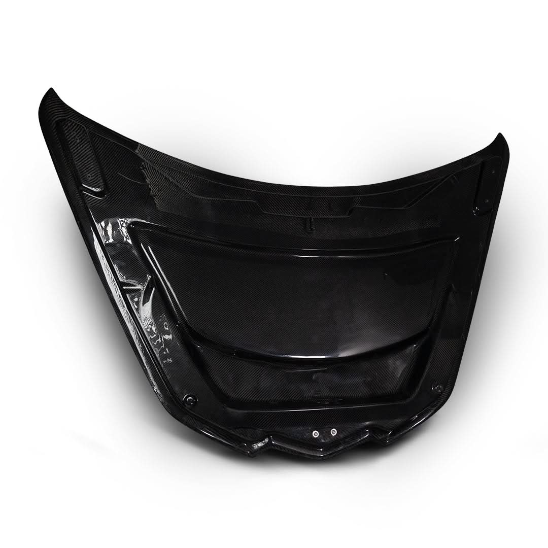 2020-2026 Corvette C8 Type-ZR1 Double Sided Carbon Fiber 2pc Hood For Stingray/Z06/E-Ray