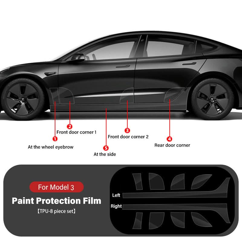 Paint Protection Film For Tesla Model 3 & Model Y