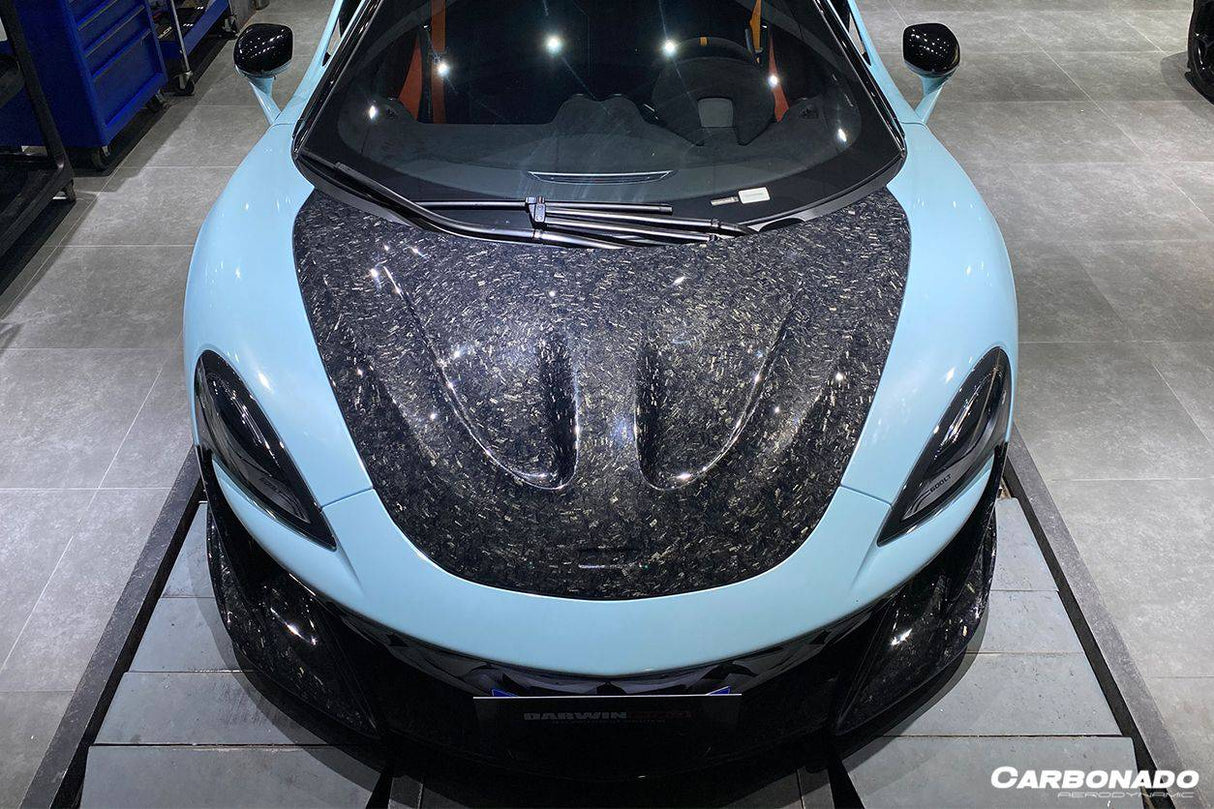 2018-2021 McLaren P1 Style Carbon Fiber Hood Carbonado (p1) Fits: 540C, 570S, 600LT, 570gt