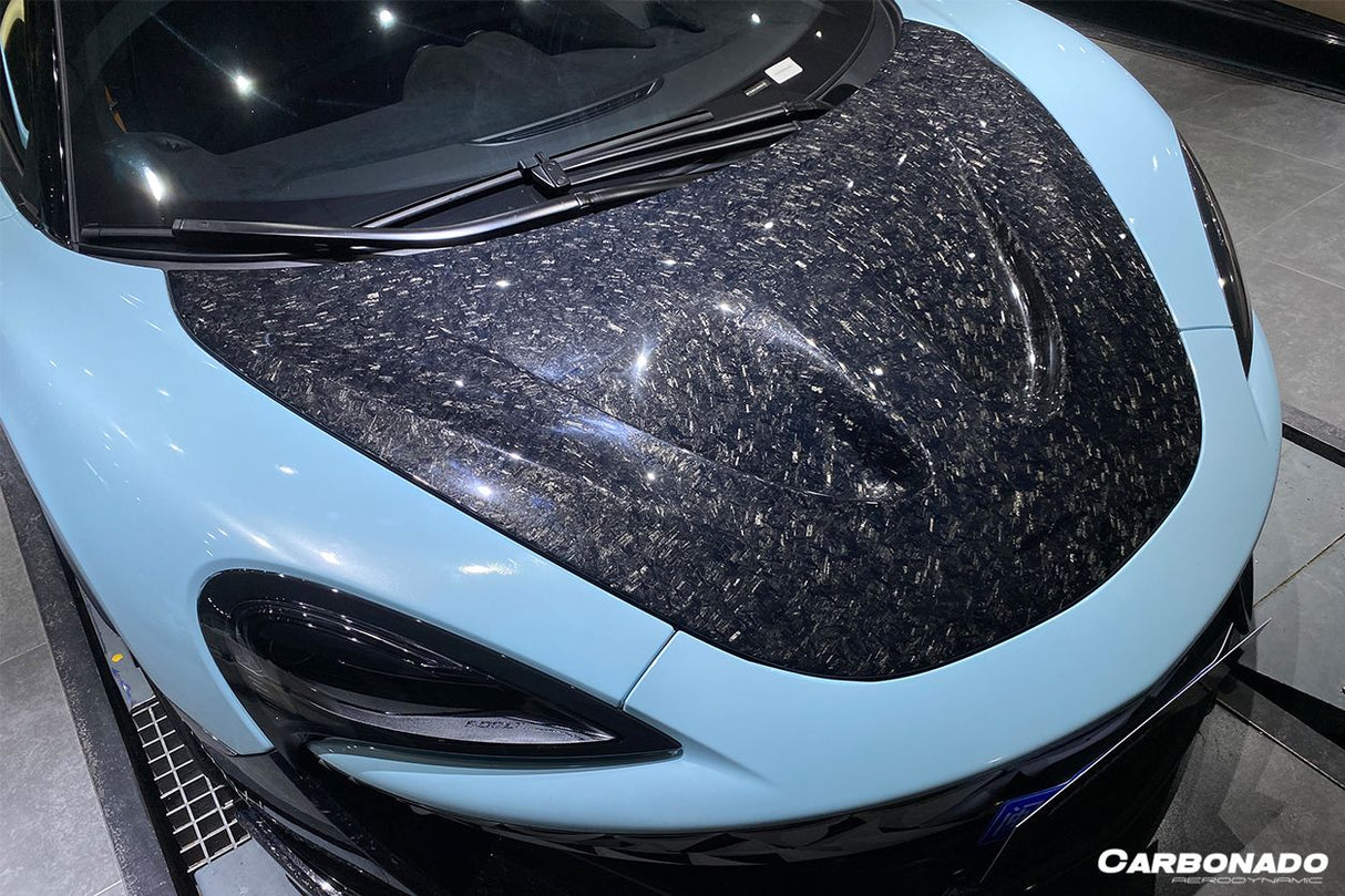 2018-2021 McLaren P1 Style Carbon Fiber Hood Carbonado (p1) Fits: 540C, 570S, 600LT, 570gt