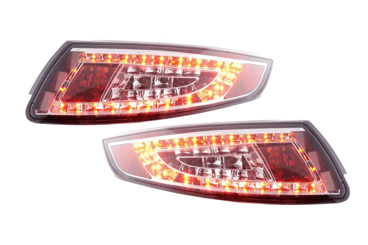 Porsche 911 (997) Chrome/Clear LED Tail Lights (2005-2009) - K2 Industries