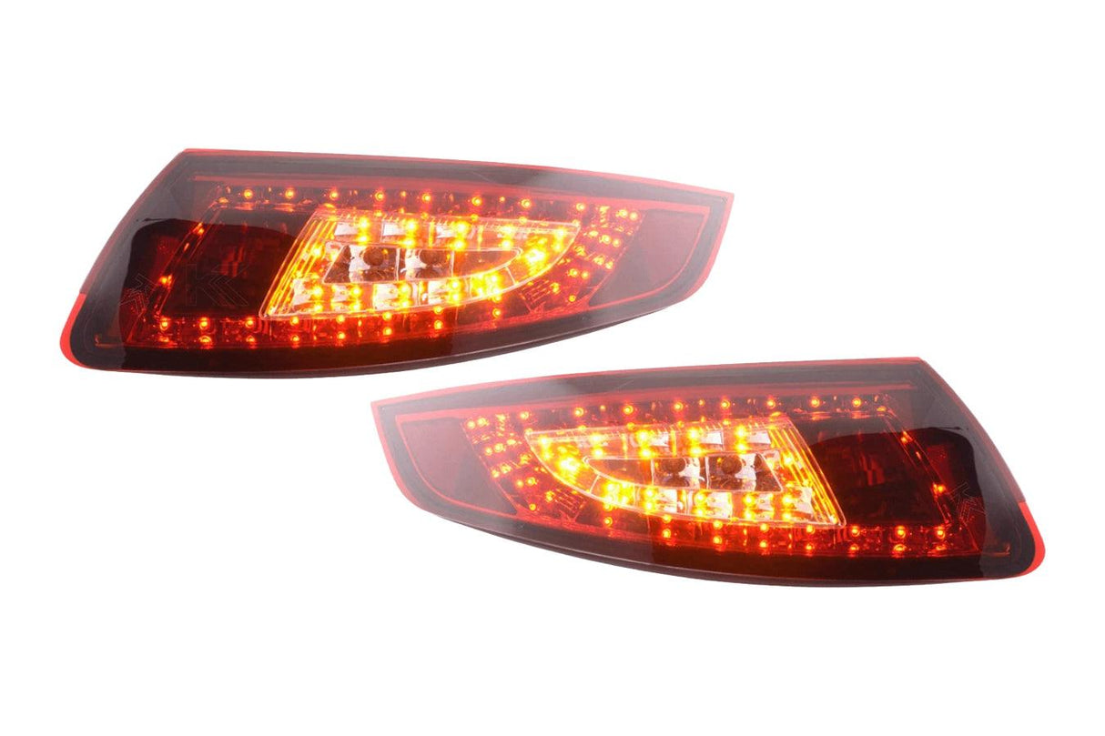 Porsche 911 (997) Red/Smoked LED Tail Lights (2005-2009) - K2 Industries