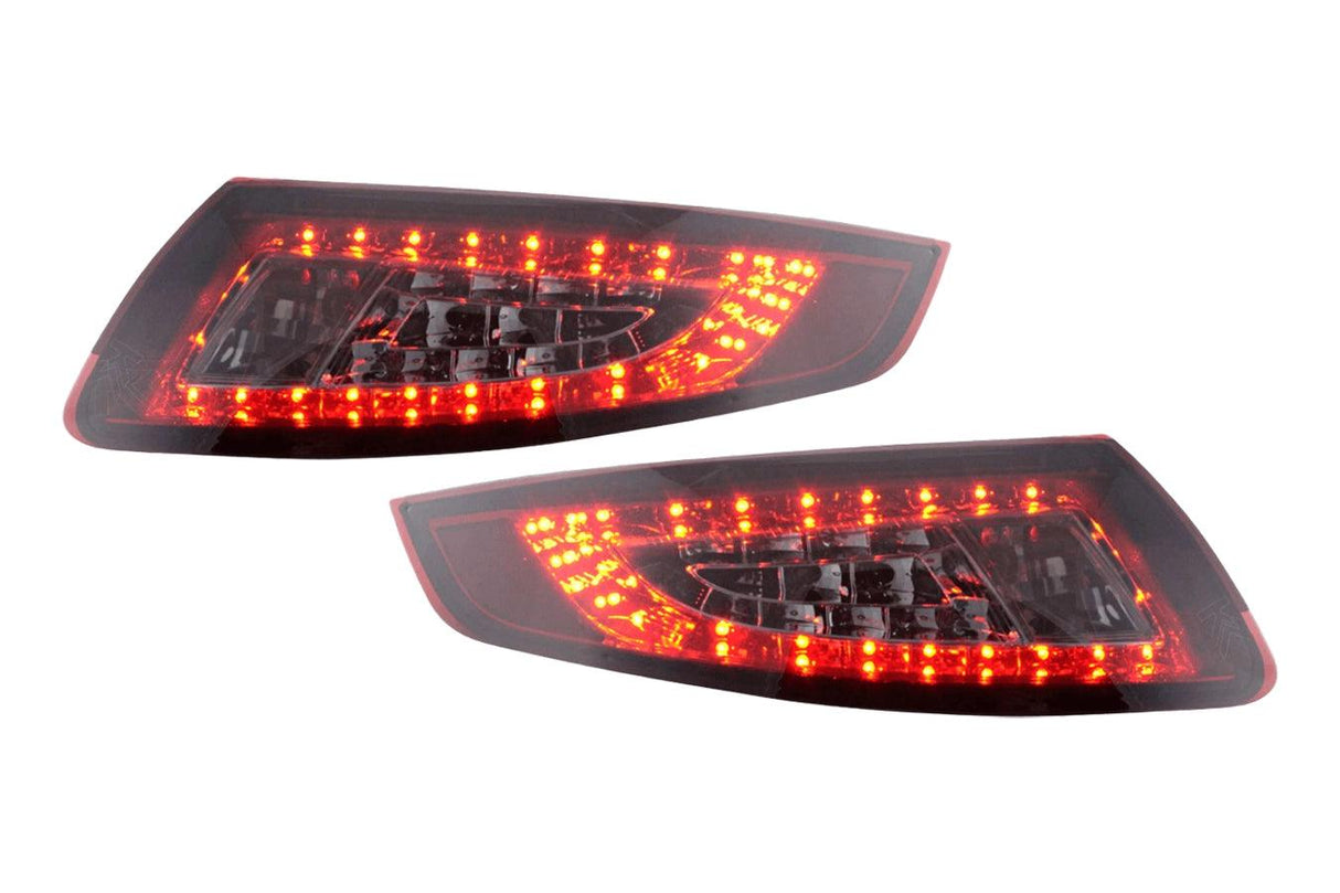 Porsche (997) 911 Red Smoked LED Tail Lights (2005-2009) - K2 Industries