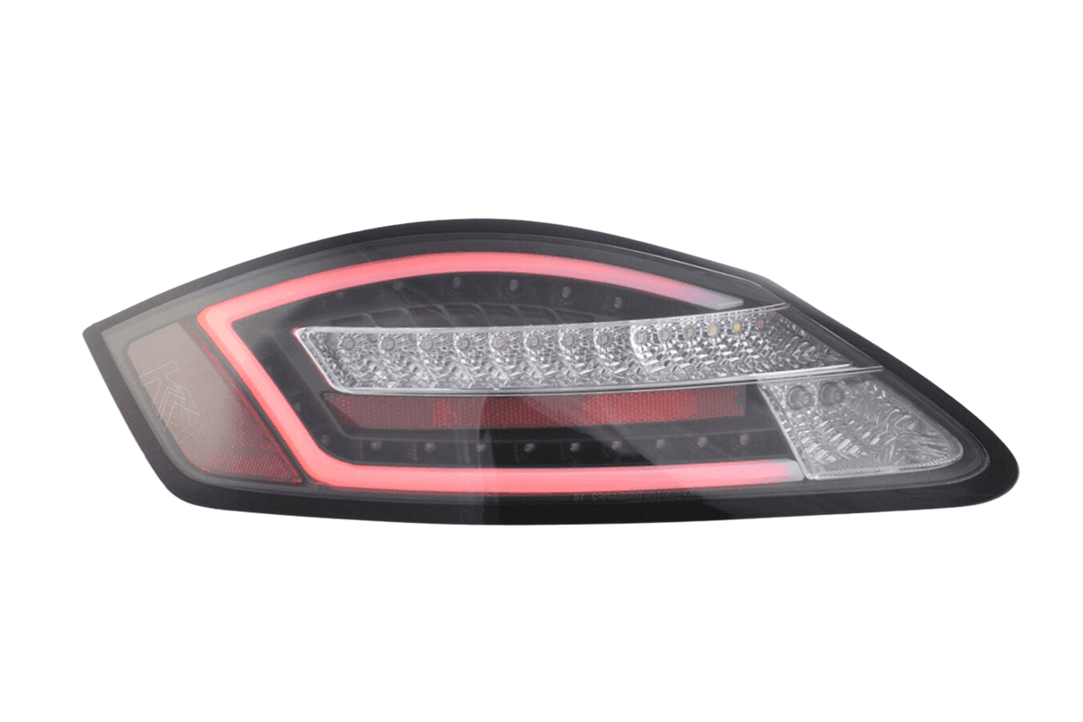 Porsche Boxster/Cayman (987) Black Clear LED Taillights(2004-2009) - K2 Industries