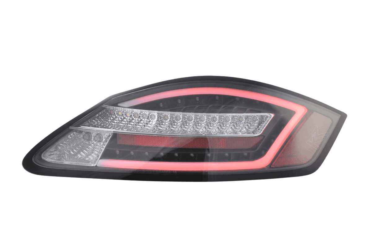 Porsche Boxster/Cayman (987) Black Clear LED Taillights(2004-2009) - K2 Industries
