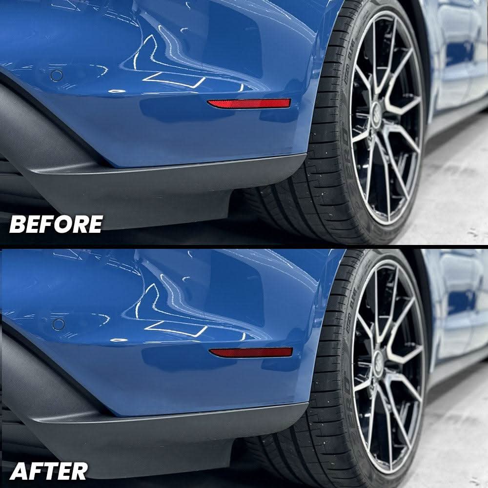 2019-2024 Porsche Taycan Rear Bumper SIDE Reflector Pre-cut Overlay