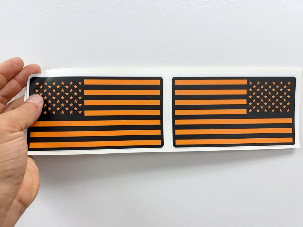 Printed Series American Flag Fender Stickers - 2021+ Bronco / Bronco Sport / Jeep / Universal