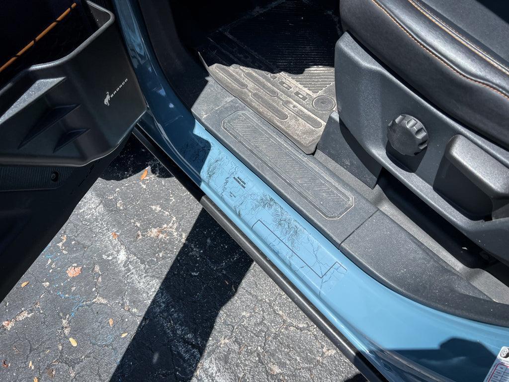 Printed Series Door Sill Protectors - 2021+ Bronco 2/4 Door