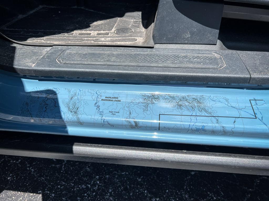 Printed Series Door Sill Protectors - 2021+ Bronco 2/4 Door