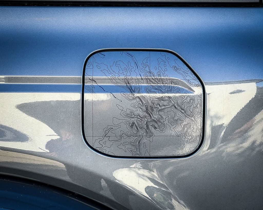 Printed Series Fuel Door Overlay - 2021+ Bronco