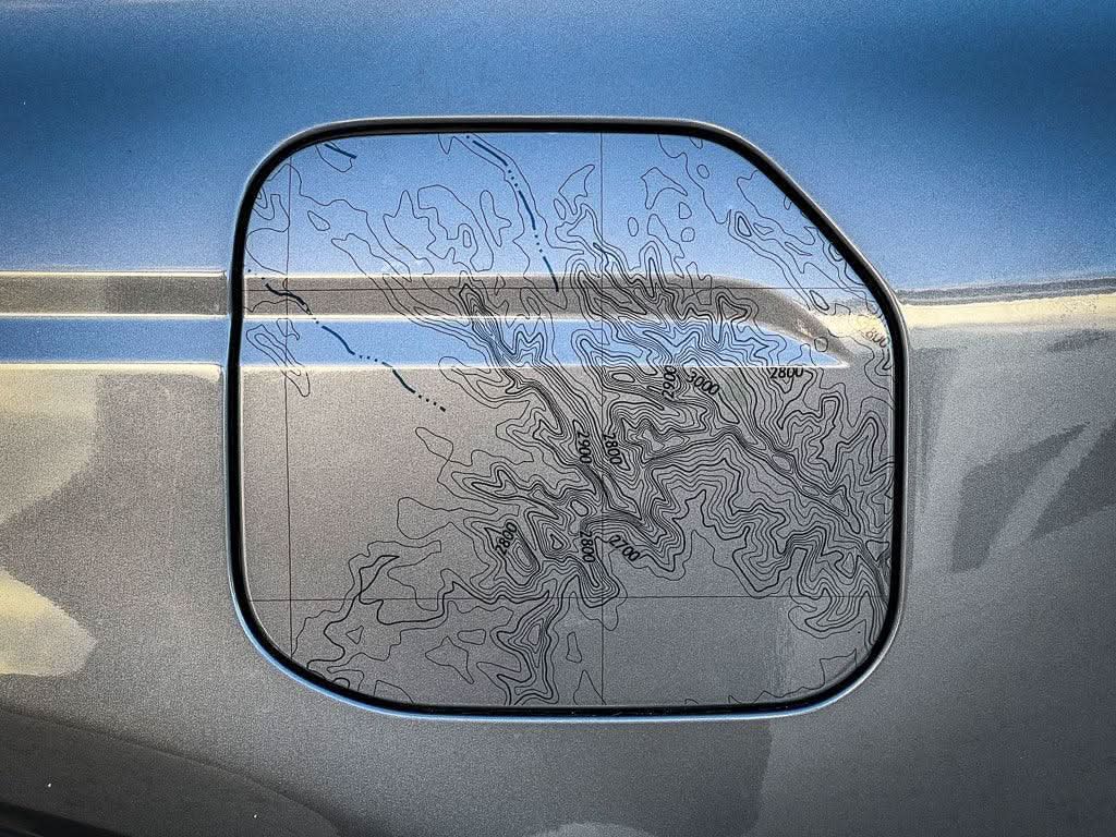 Printed Series Fuel Door Overlay - 2021+ Bronco