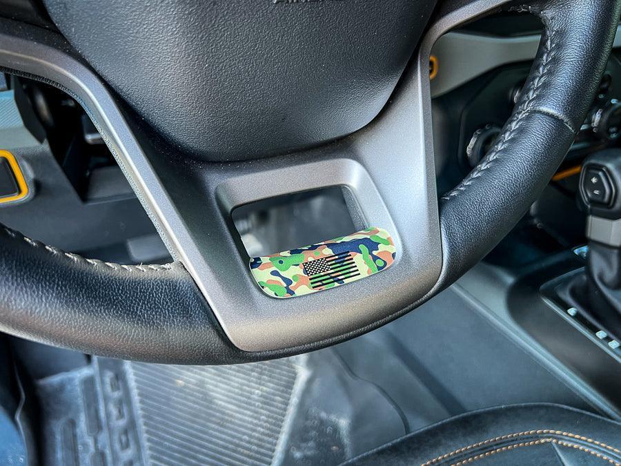 Printed Series Lower Steering Wheel Spoke Overlay - 2021+ Bronco