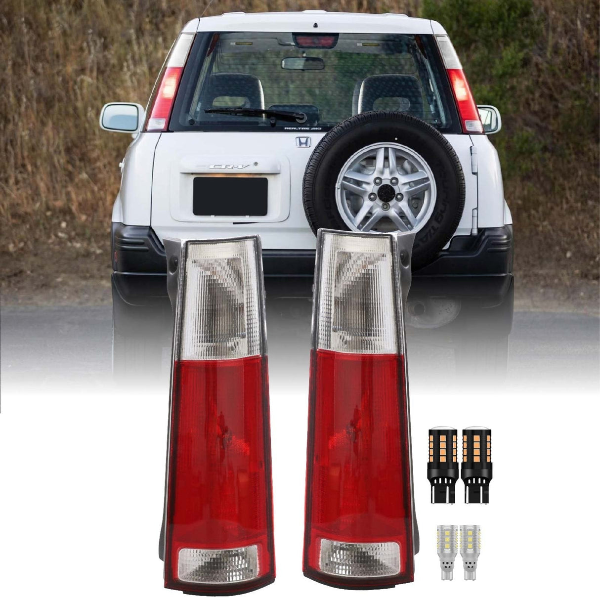 1997-2001 Honda CRV Red/Smoke Tail Light