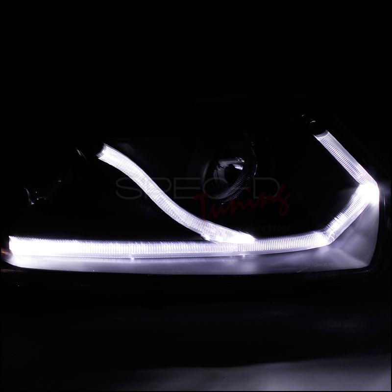 Spec-D Projector Headlights Honda Civic Coupe (06-11) DRL LED - Black or Chrome